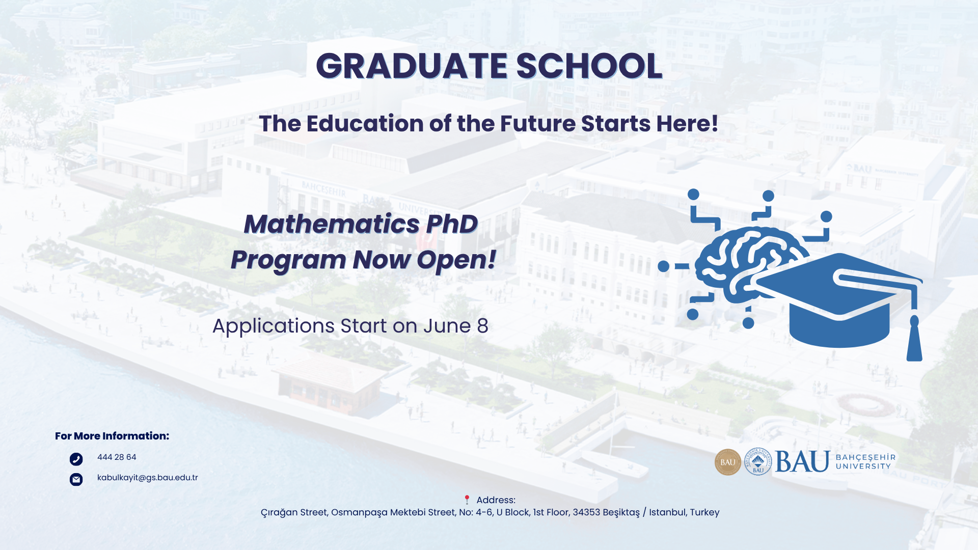 Mathematics PhD Program Now Open!